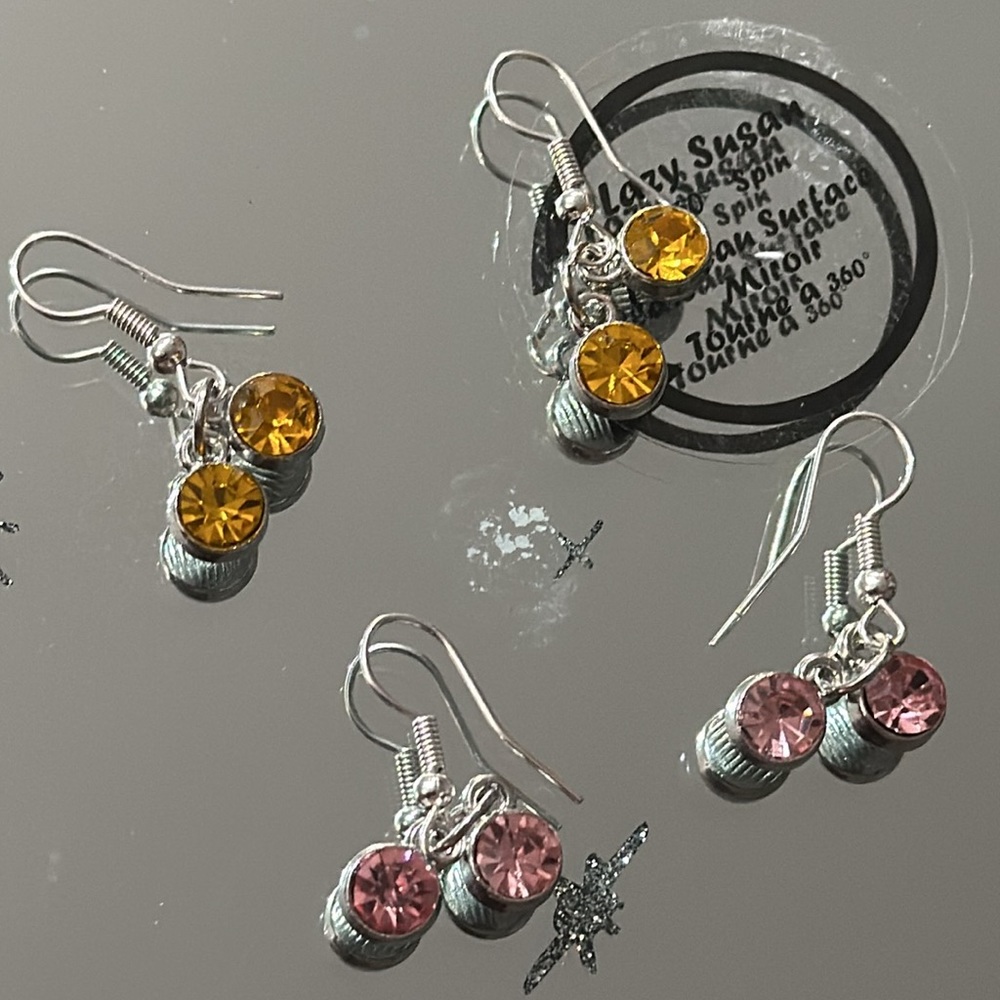 NWT Handmade Pink Earrings
